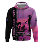 Personalised ANZAC War Animals Hoodie Lest We Forget Memorial