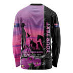 Personalised ANZAC War Animals Long Sleeve Shirt Lest We Forget Memorial