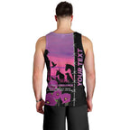 Personalised ANZAC War Animals Men Tank Top Lest We Forget Memorial