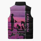 Personalised ANZAC War Animals Sleeveless Puffer Jacket Lest We Forget Memorial