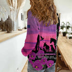 Personalised ANZAC War Animals Women Casual Shirt Lest We Forget Memorial