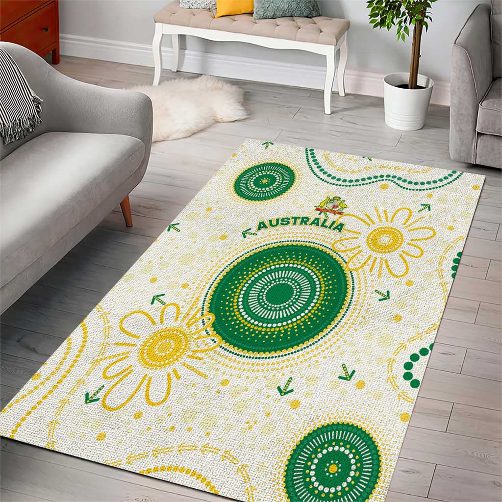 Australia Cricket Area Rug Aboriginal Pattern - Aussie Hoodie