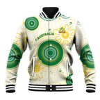 Custom Australia Cricket Baseball Jacket Aboriginal Pattern - Aussie Hoodie