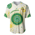 Custom Australia Cricket Baseball Jersey Aboriginal Pattern - Aussie Hoodie