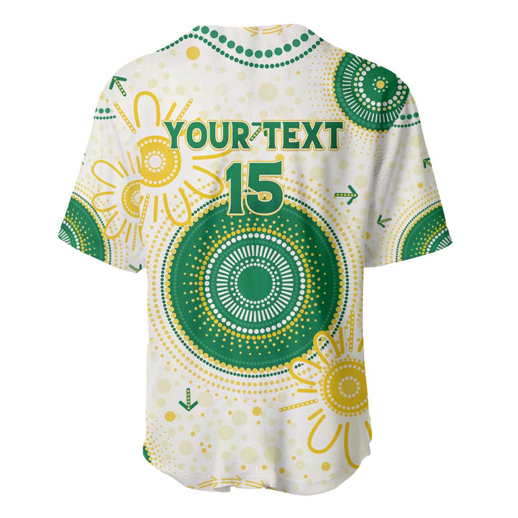 Custom Australia Cricket Baseball Jersey Aboriginal Pattern - Aussie Hoodie