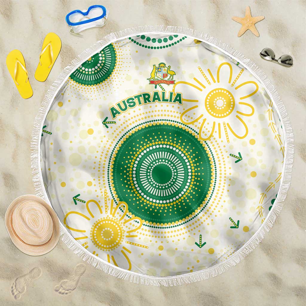 Australia Cricket Beach Blanket Aboriginal Pattern - Aussie Hoodie