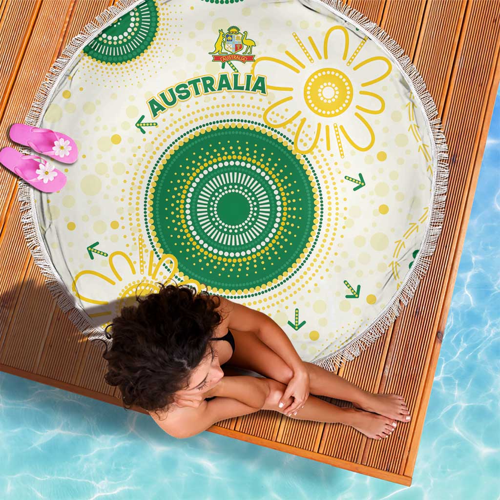 Australia Cricket Beach Blanket Aboriginal Pattern - Aussie Hoodie