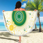 Australia Cricket Beach Blanket Aboriginal Pattern - Aussie Hoodie