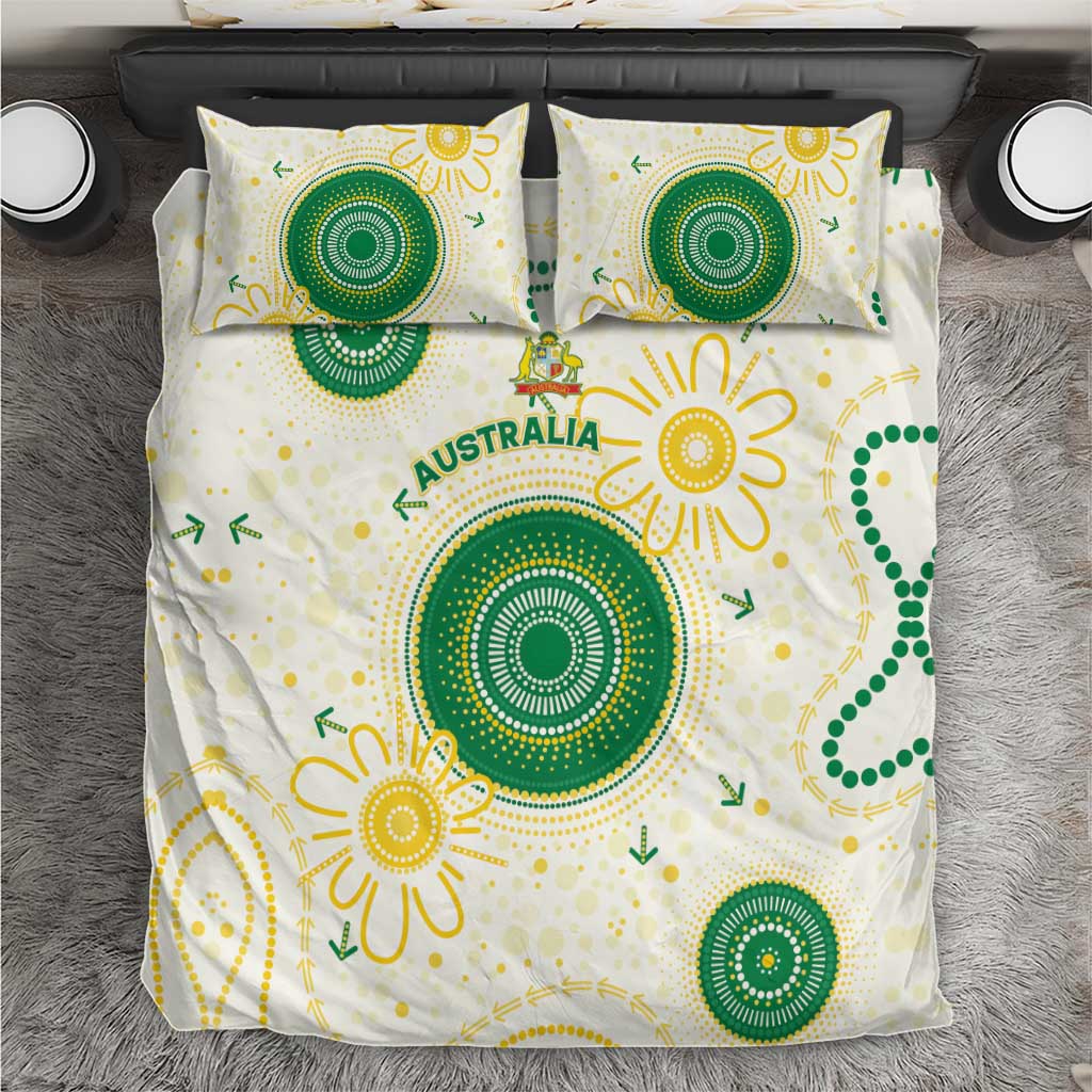 Australia Cricket Bedding Set Aboriginal Pattern - Aussie Hoodie