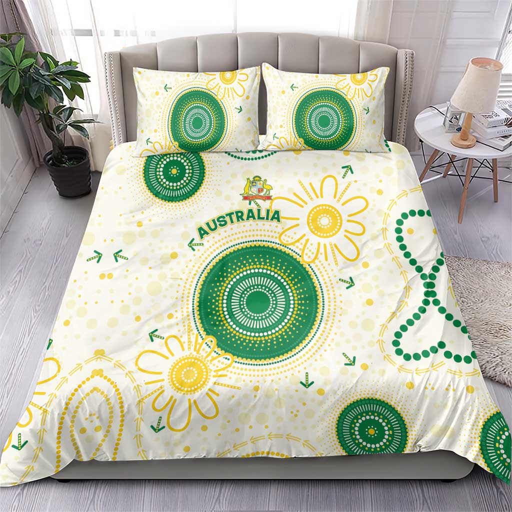 Australia Cricket Bedding Set Aboriginal Pattern - Aussie Hoodie
