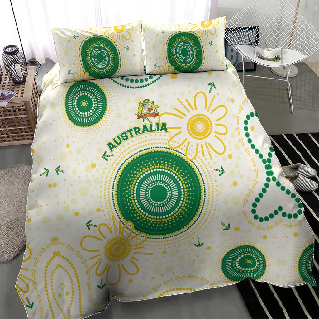 Australia Cricket Bedding Set Aboriginal Pattern - Aussie Hoodie