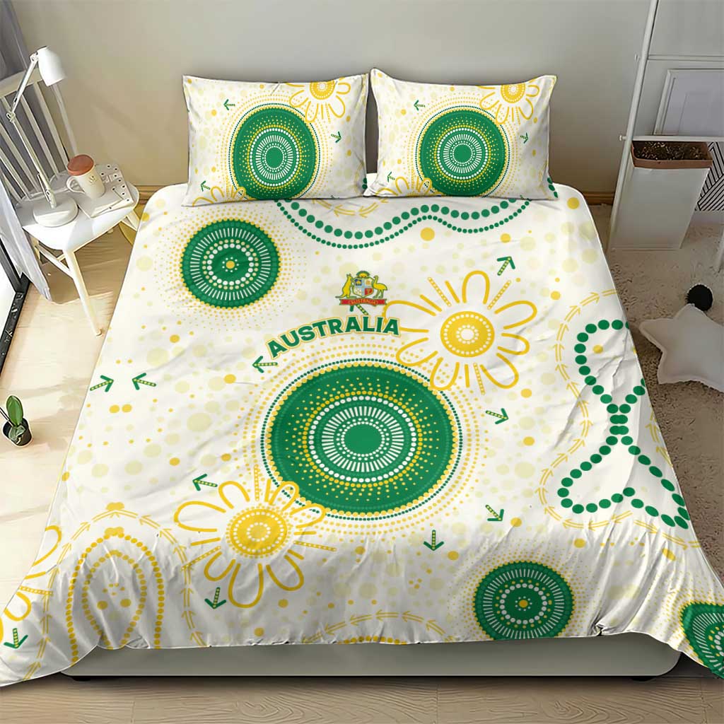 Australia Cricket Bedding Set Aboriginal Pattern - Aussie Hoodie