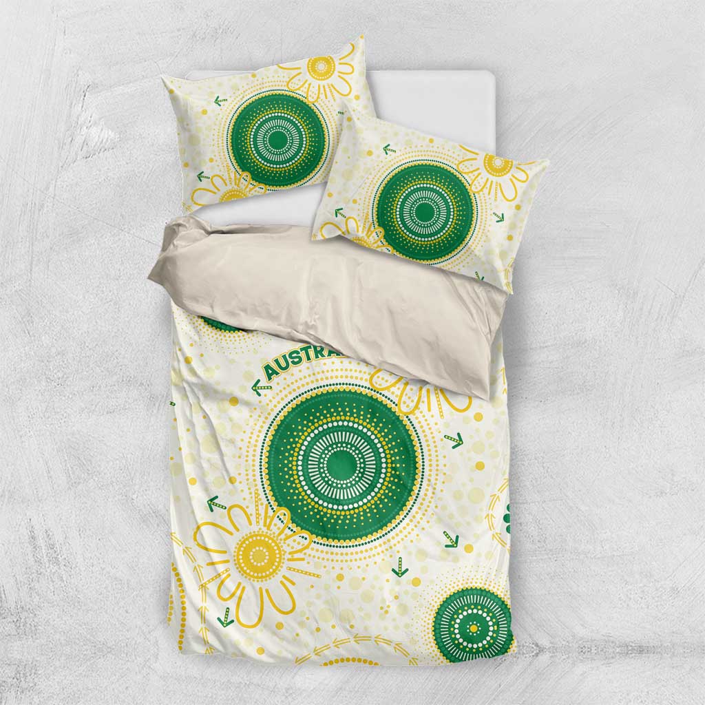 Australia Cricket Bedding Set Aboriginal Pattern - Aussie Hoodie