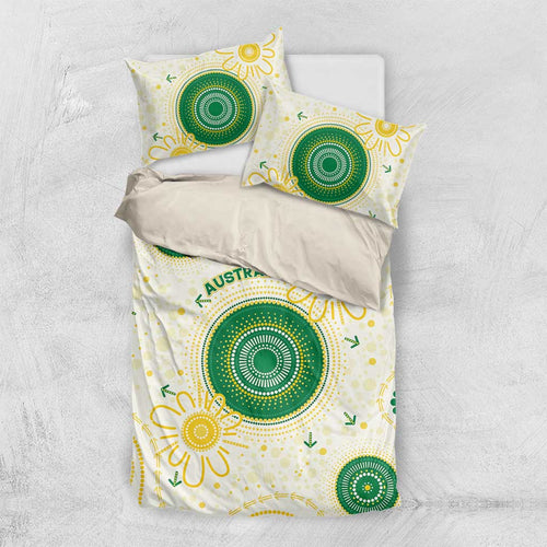 Australia Cricket Bedding Set Aboriginal Pattern - Aussie Hoodie