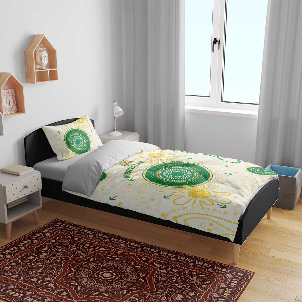 Australia Cricket Bedding Set Aboriginal Pattern - Aussie Hoodie
