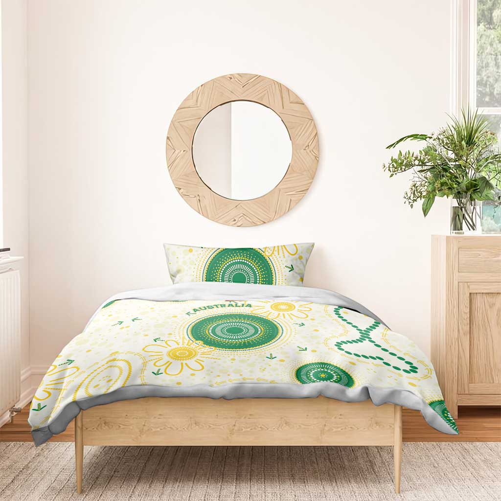 Australia Cricket Bedding Set Aboriginal Pattern - Aussie Hoodie