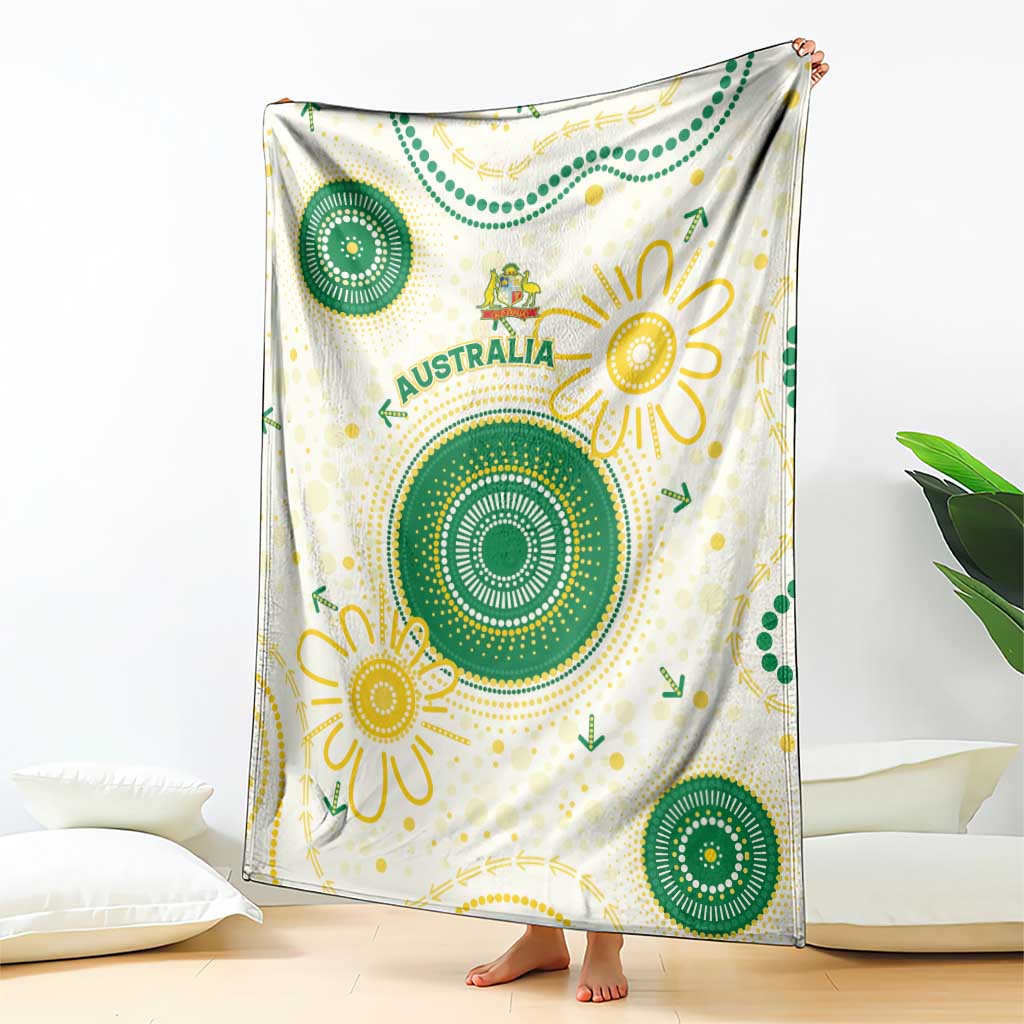 Australia Cricket Blanket Aboriginal Pattern - Aussie Hoodie