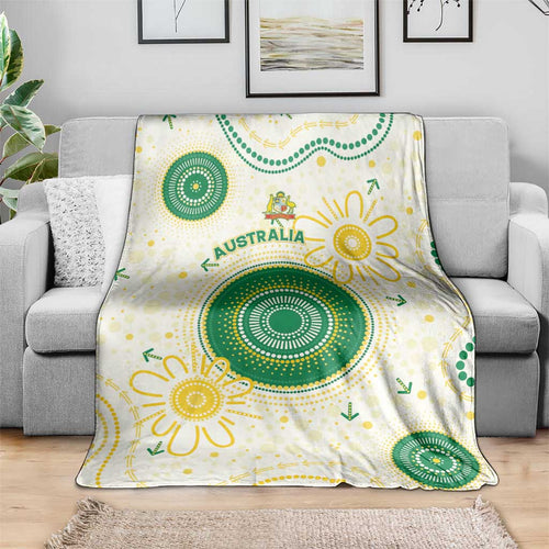 Australia Cricket Blanket Aboriginal Pattern - Aussie Hoodie