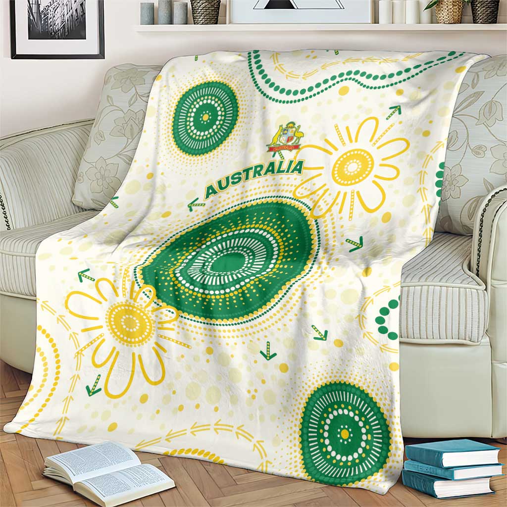 Australia Cricket Blanket Aboriginal Pattern - Aussie Hoodie
