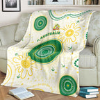 Australia Cricket Blanket Aboriginal Pattern - Aussie Hoodie