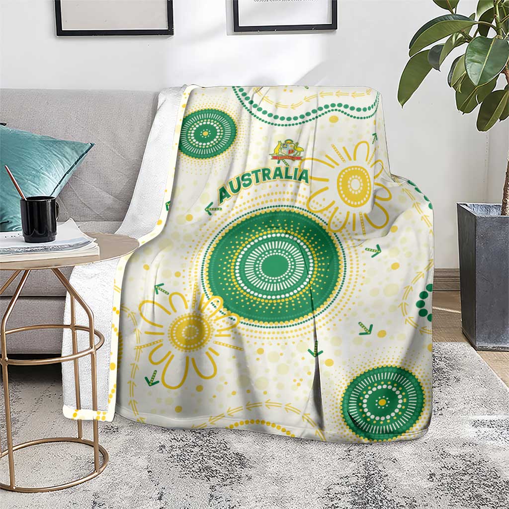 Australia Cricket Blanket Aboriginal Pattern - Aussie Hoodie