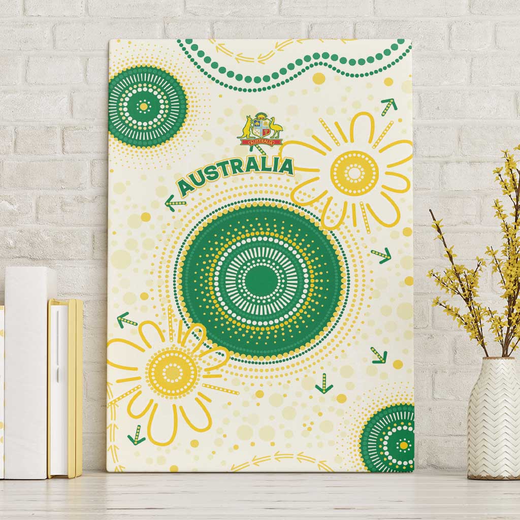 Australia Cricket Canvas Wall Art Aboriginal Pattern - Aussie Hoodie