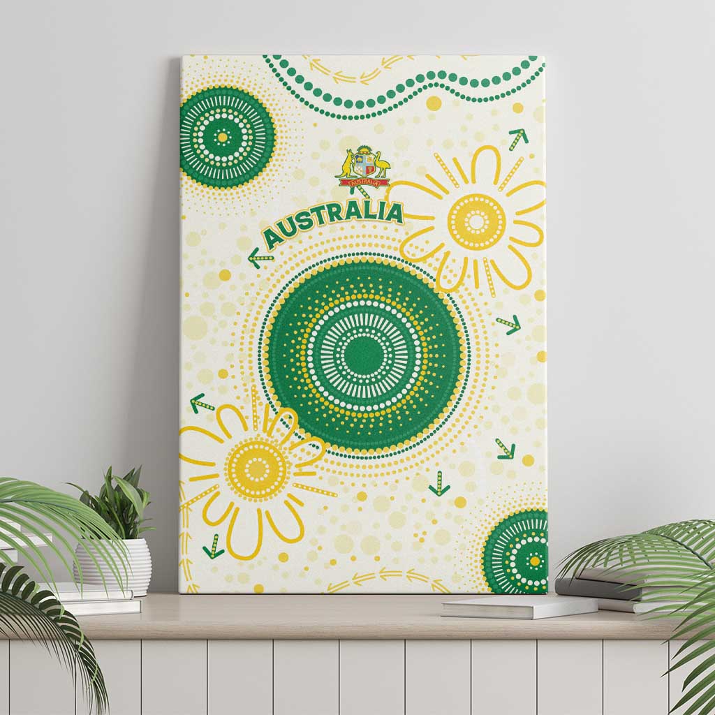 Australia Cricket Canvas Wall Art Aboriginal Pattern - Aussie Hoodie