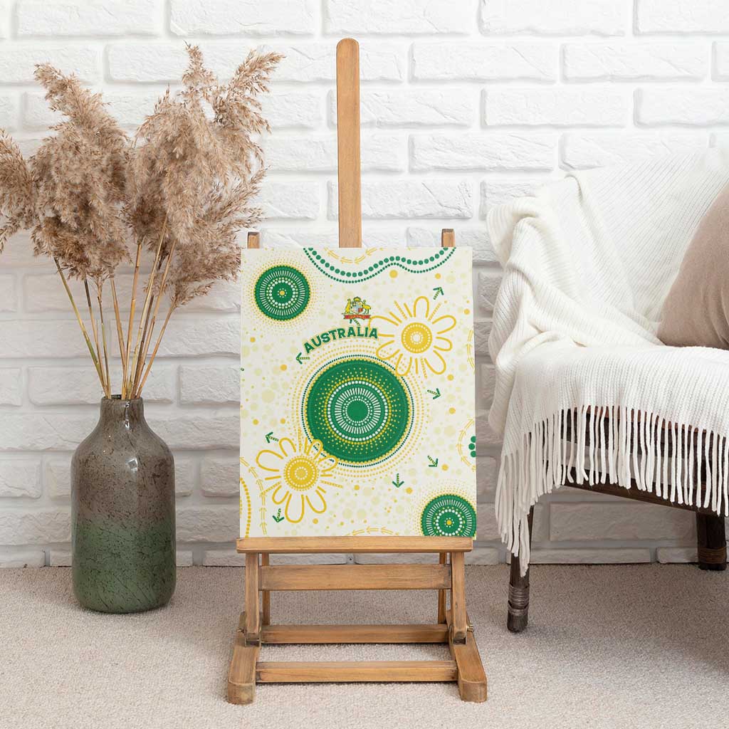 Australia Cricket Canvas Wall Art Aboriginal Pattern - Aussie Hoodie