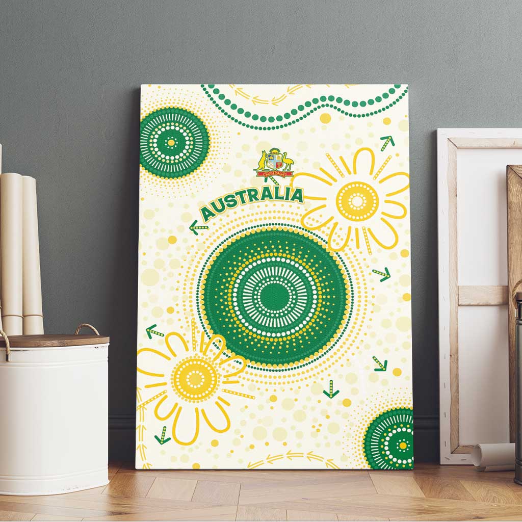 Australia Cricket Canvas Wall Art Aboriginal Pattern - Aussie Hoodie