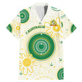 Custom Australia Cricket Family Matching Mermaid Dress and Hawaiian Shirt Aboriginal Pattern - Aussie Hoodie