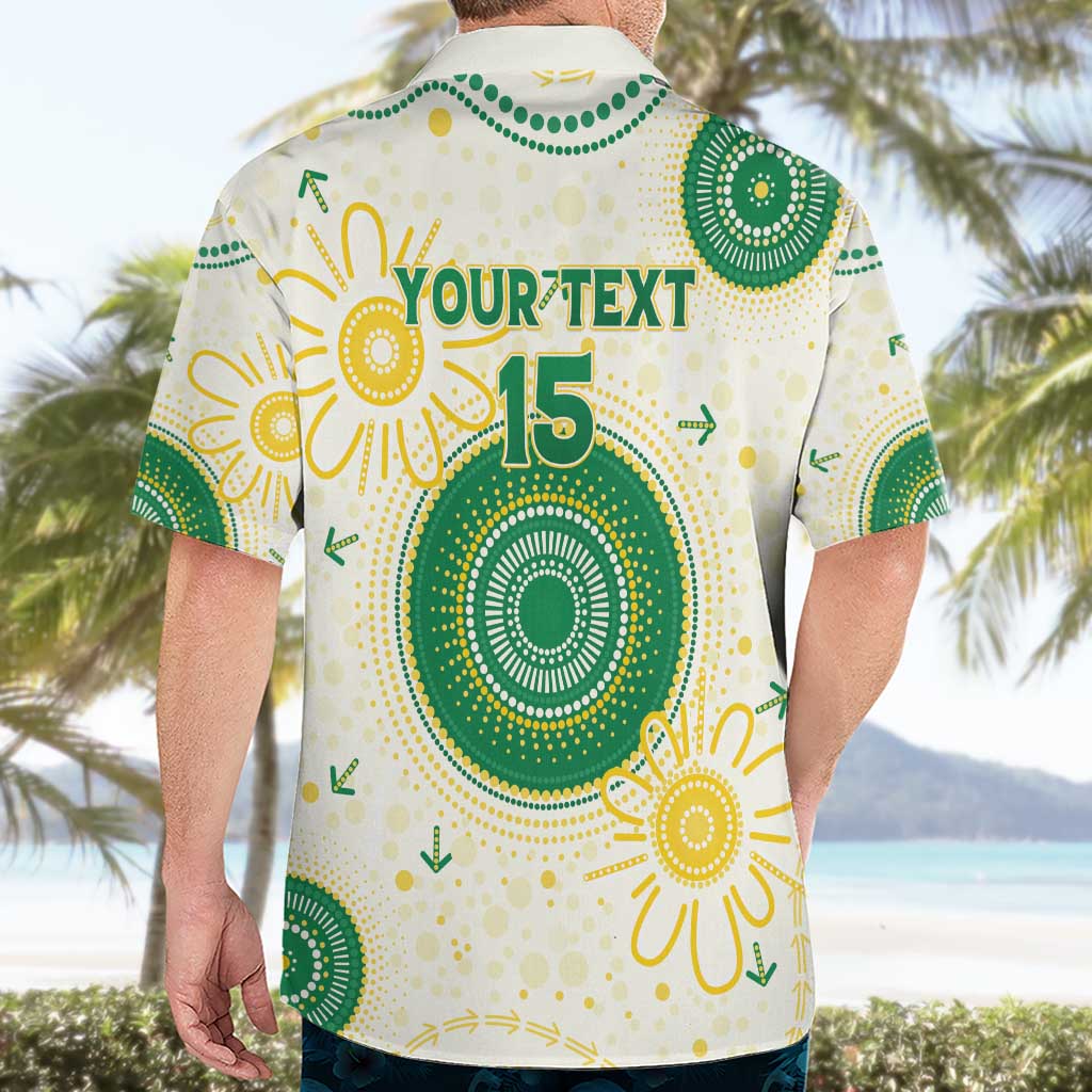 Custom Australia Cricket Hawaiian Shirt Aboriginal Pattern - Aussie Hoodie