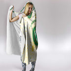 Australia Cricket Hooded Blanket Aboriginal Pattern - Aussie Hoodie