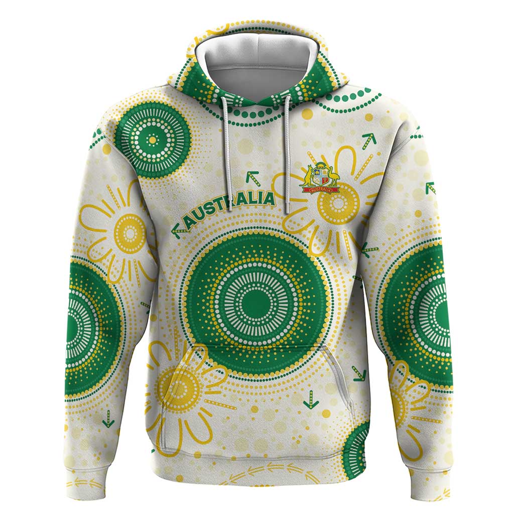 Custom Australia Cricket Hoodie Aboriginal Pattern - Aussie Hoodie
