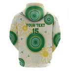 Custom Australia Cricket Hoodie Aboriginal Pattern - Aussie Hoodie