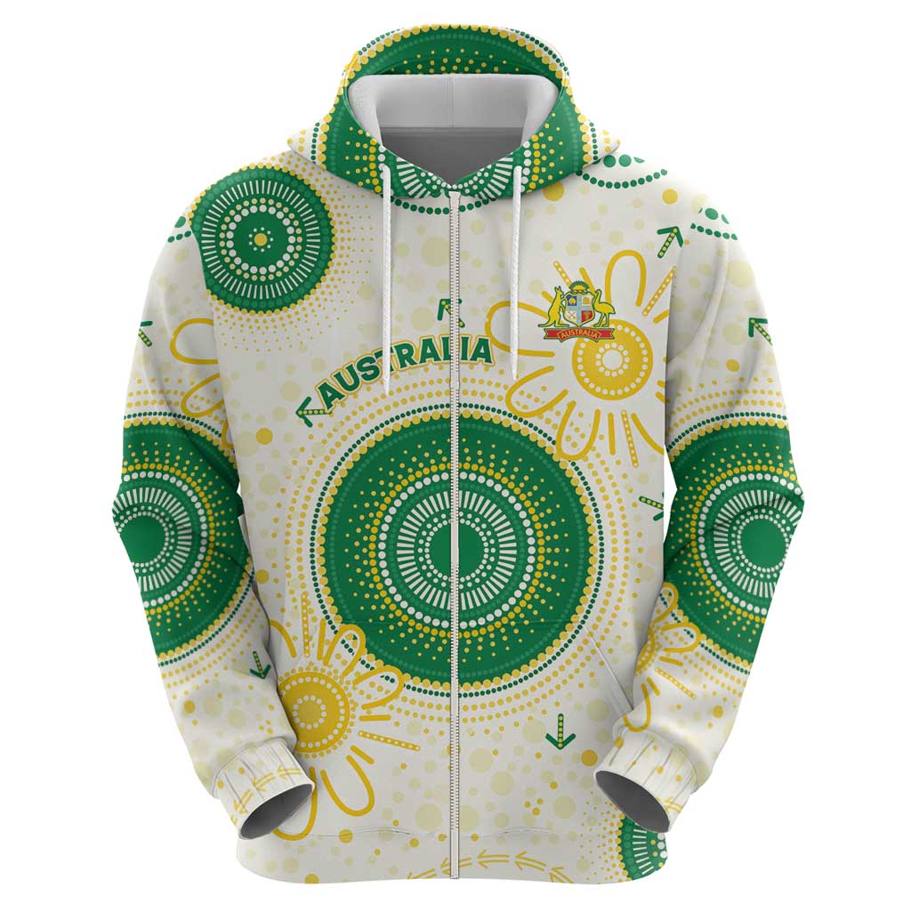 Custom Australia Cricket Hoodie Aboriginal Pattern - Aussie Hoodie