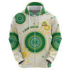 Custom Australia Cricket Hoodie Aboriginal Pattern - Aussie Hoodie
