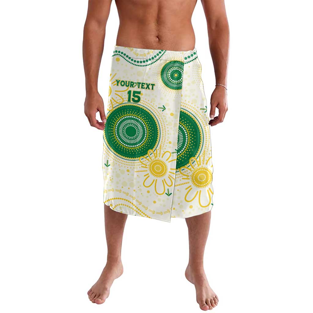 Custom Australia Cricket Lavalava Aboriginal Pattern - Aussie Hoodie
