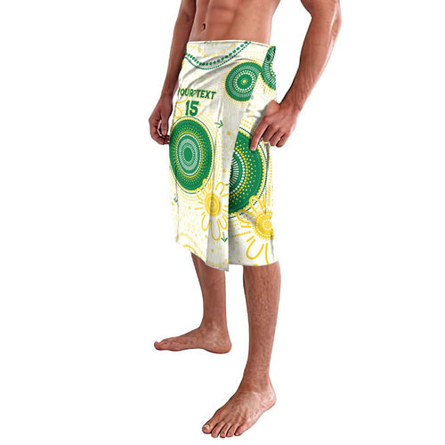 Custom Australia Cricket Lavalava Aboriginal Pattern - Aussie Hoodie