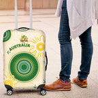 Australia Cricket Luggage Cover Aboriginal Pattern - Aussie Hoodie