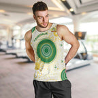 Custom Australia Cricket Men Tank Top Aboriginal Pattern - Aussie Hoodie