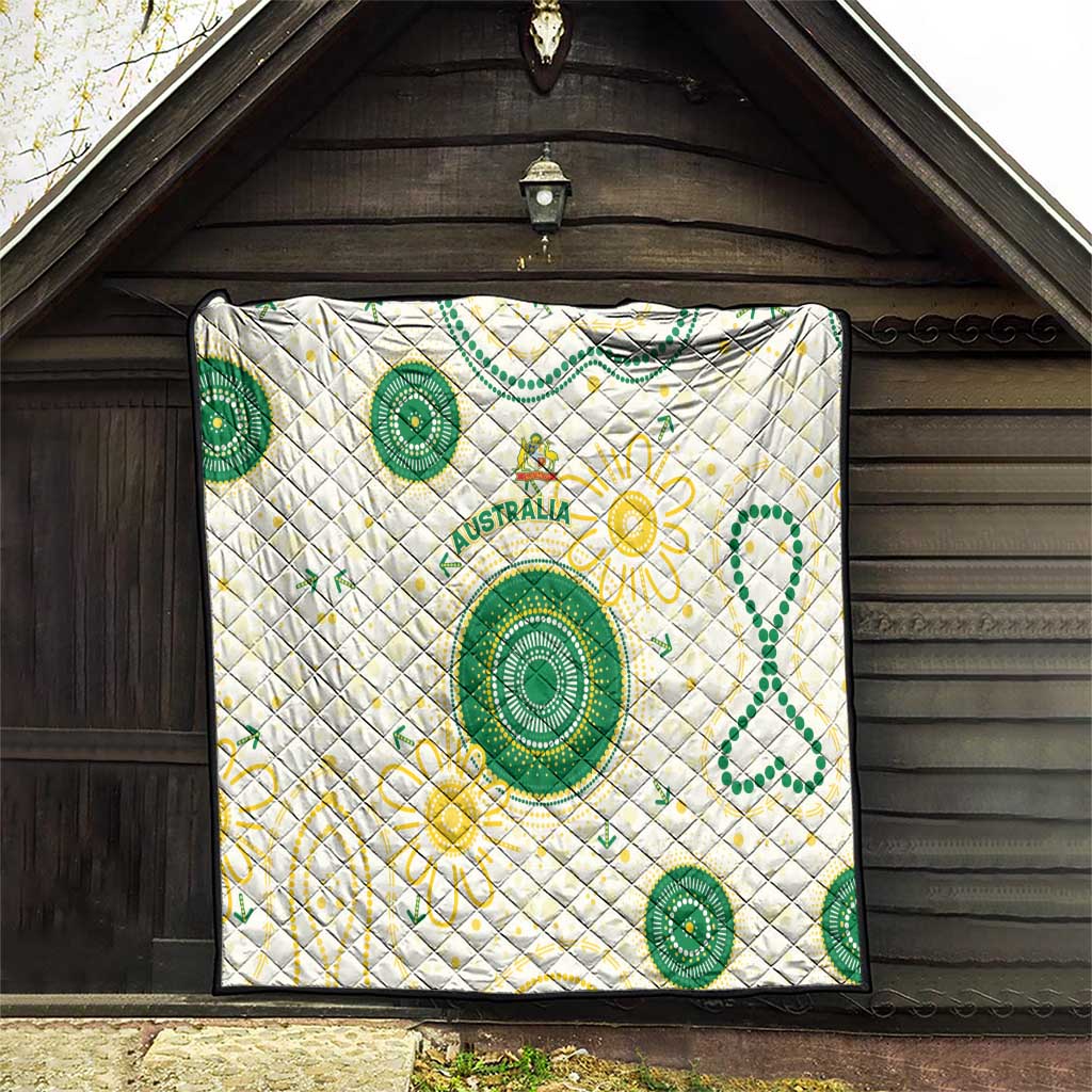 Australia Cricket Quilt Aboriginal Pattern - Aussie Hoodie