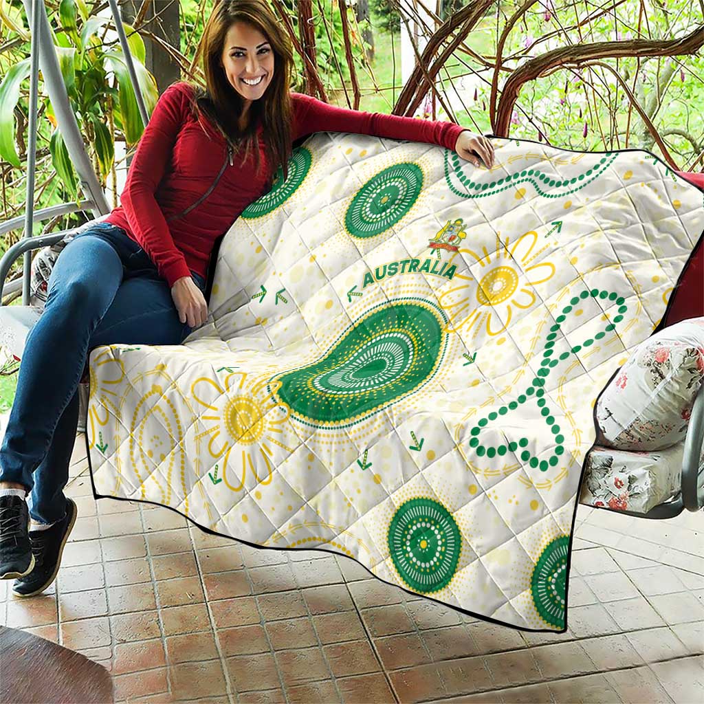 Australia Cricket Quilt Aboriginal Pattern - Aussie Hoodie