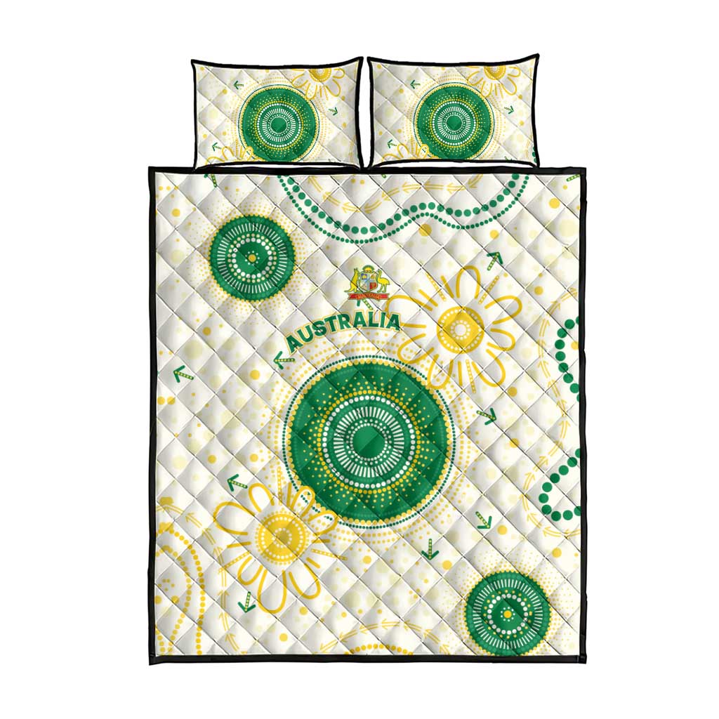 Australia Cricket Quilt Bed Set Aboriginal Pattern - Aussie Hoodie