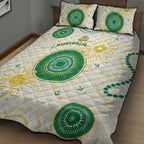 Australia Cricket Quilt Bed Set Aboriginal Pattern - Aussie Hoodie