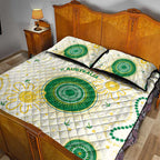 Australia Cricket Quilt Bed Set Aboriginal Pattern - Aussie Hoodie