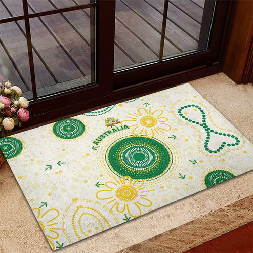 Australia Cricket Rubber Doormat Aboriginal Pattern - Aussie Hoodie
