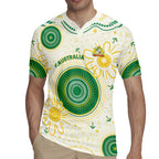 Custom Australia Cricket Rugby Jersey Aboriginal Pattern - Aussie Hoodie