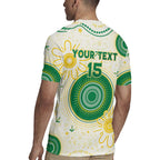 Custom Australia Cricket Rugby Jersey Aboriginal Pattern - Aussie Hoodie