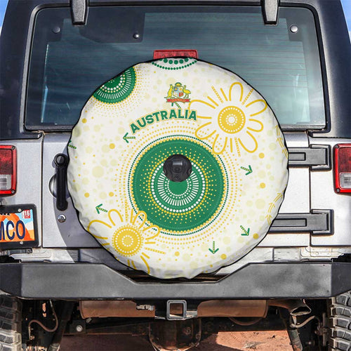 Australia Cricket Spare Tire Cover Aboriginal Pattern - Aussie Hoodie