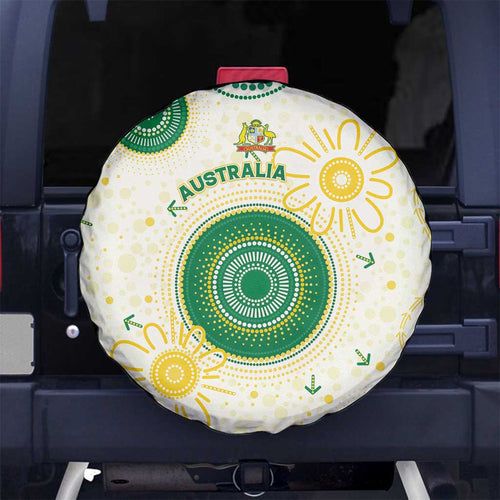 Australia Cricket Spare Tire Cover Aboriginal Pattern - Aussie Hoodie